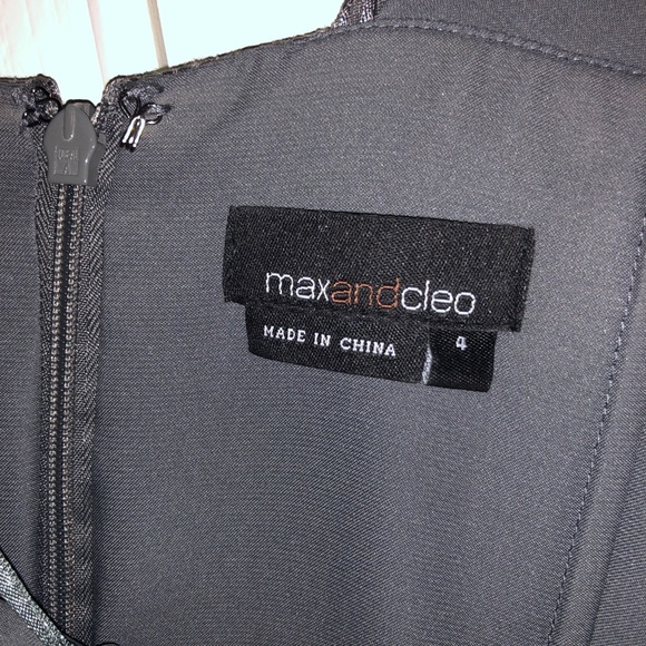 Max and Cleo gray cocktail dress - size 4 - Picture 4 of 4